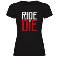 Camiseta RIDE OR DIE negra mujer by TZOR